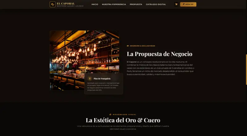 El Caporal: captura 3 de la web en computador