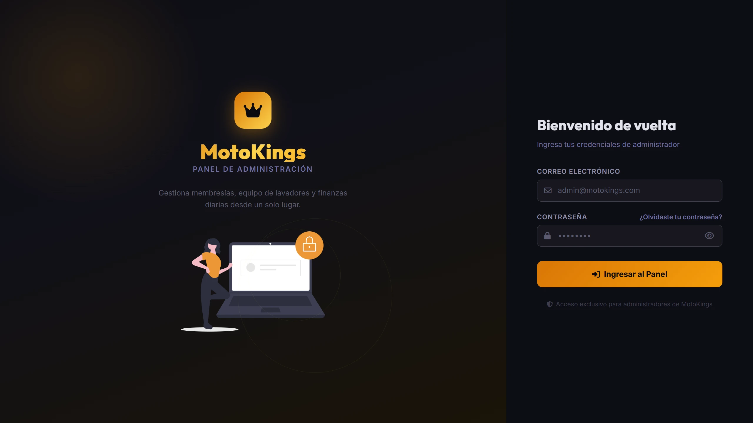 MotoKings: Administración PC