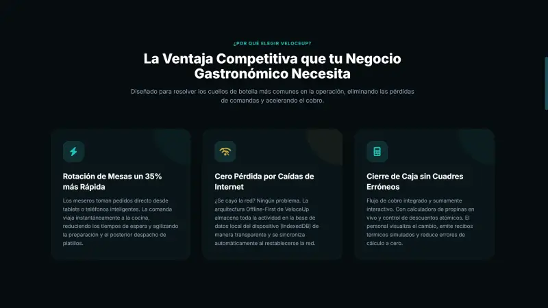 Veloce Up: captura 3 de la web en computador